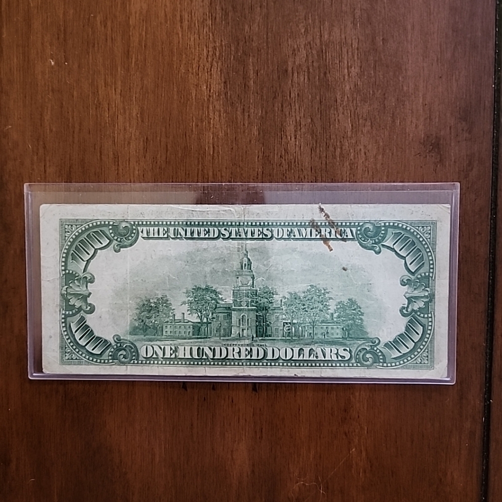 1929 $100 Bill Federal Reserve Note Bank of Cleveland, Ohio - Picture 2 of 3